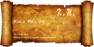 Kucz Márk névjegykártya